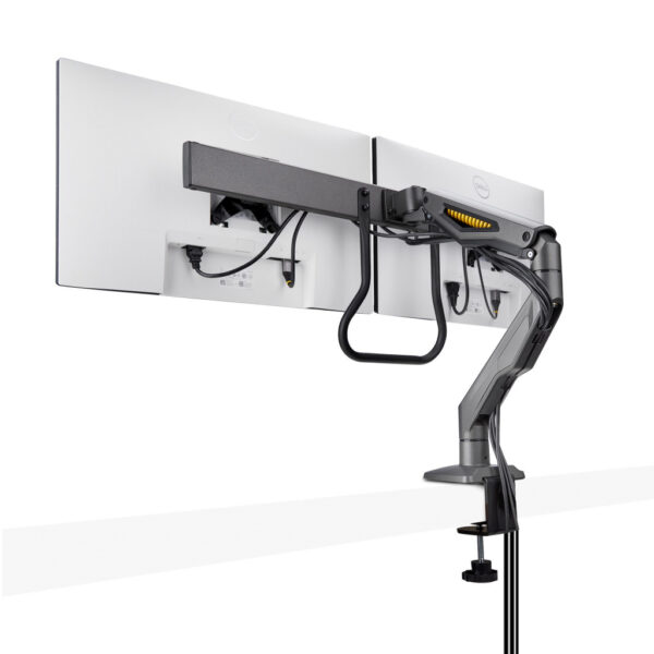 StarTech.com Dual Monitor Arm met Crossbar voor Bureau, Tot 27 inch Schermen, VESA 75x75/100x100, Max 15kg, C-klem, Volledig Sch - Afbeelding 5