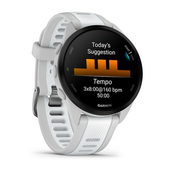 Garmin Forerunner 165 Music 3,05 cm (1.2") AMOLED 43 mm Digitaal 390 x 390 Pixels Touchscreen Grijs GPS - Afbeelding 3