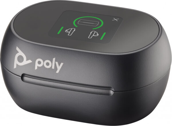 HP Poly Voyager Free 60+ UC M Carbon Black Earbuds + BT700 USB-C-adapter + oplaadcase met touchscreen - Afbeelding 4