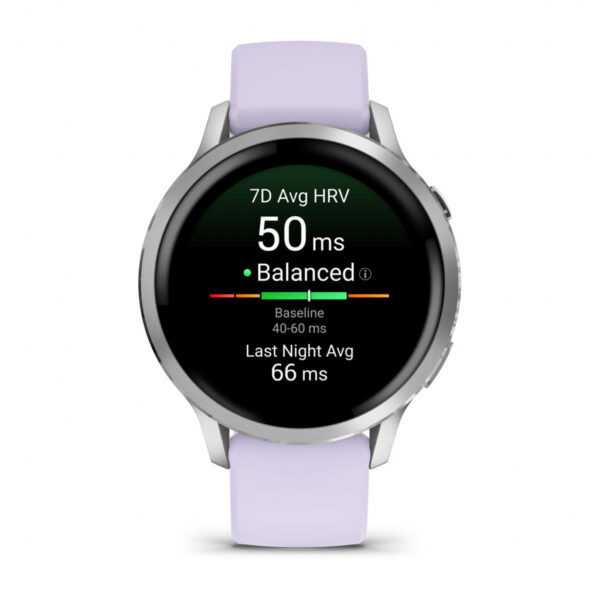 Garmin Venu 4 3,05 cm (1.2") AMOLED 41 mm Digitaal 390 x 390 Pixels Touchscreen Zilver Wifi GPS - Afbeelding 2