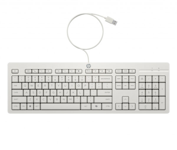 HP 225 Wired Mouse and KB G2 CWH Belgium - English localization AZERTY - Maus - AZERTY toetsenbord Inclusief muis Kantoor USB Wi - Afbeelding 3