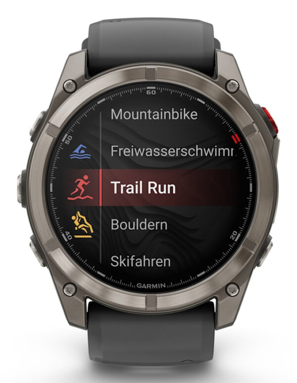 Garmin fēnix 8 Pro 3,56 cm (1.4") AMOLED 51 mm Digitaal 454 x 454 Pixels Touchscreen Grafiet, Titanium Wifi GPS - Afbeelding 4