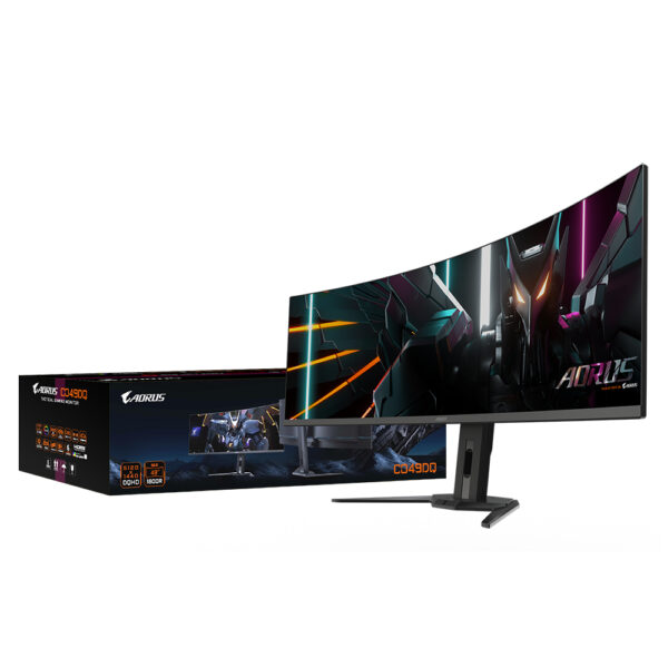 GIGABYTE AORUS CO49DQ computer monitor 124,5 cm (49") 5120 x 1440 Pixels DQHD OLED Zwart - Afbeelding 4
