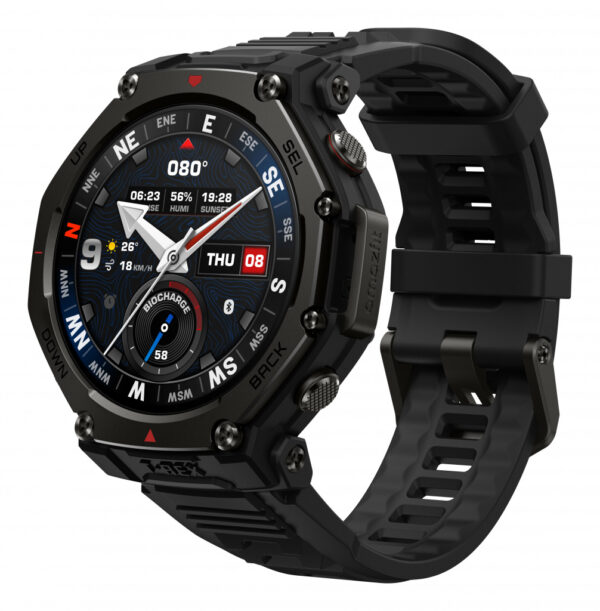 Amazfit T-Rex 3 Pro 3,81 cm (1.5") AMOLED 48 mm Digitaal Touchscreen Zwart GPS - Afbeelding 5