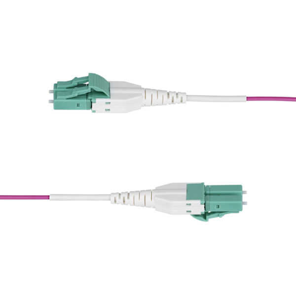 StarTech.com 1m LC naar LC (UPC) OM4 Multimode Glasvezel Netwerkkabel, Erika Violet, 50/125µm, 40G/100G, LOMMF/VCSEL, Uniboot Co - Afbeelding 3