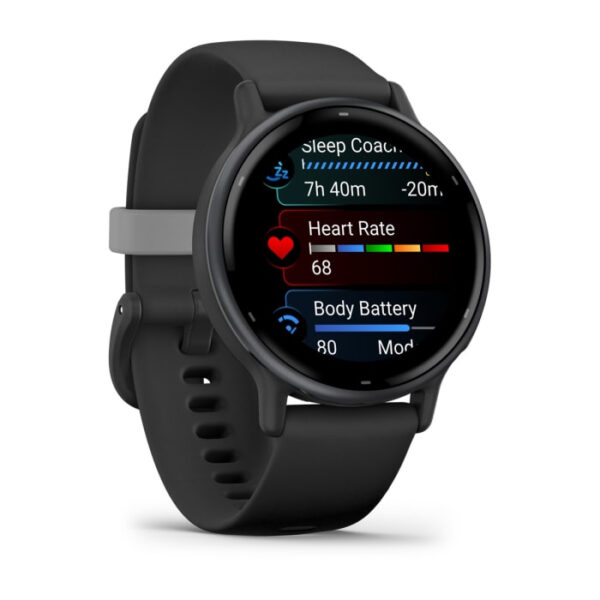 Garmin Vivoactive 5 3,05 cm (1.2") AMOLED 42 mm Digitaal 390 x 390 Pixels Touchscreen Zwart Wifi GPS - Afbeelding 3