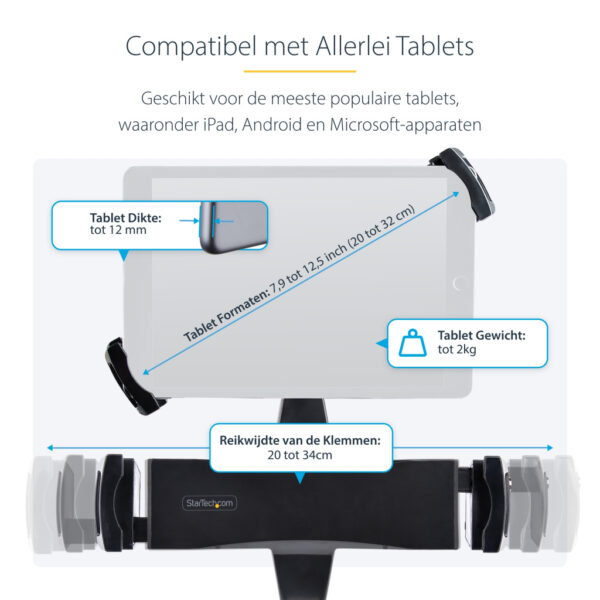 StarTech.com TABLET-VESA-ADAPTER houder Passieve houder Tablet/UMPC Zwart - Afbeelding 13