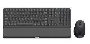 Philips 6000 series SPT6607B/00 toetsenbord Inclusief muis Thuis RF-draadloos + Bluetooth Amerikaans Engels Zwart