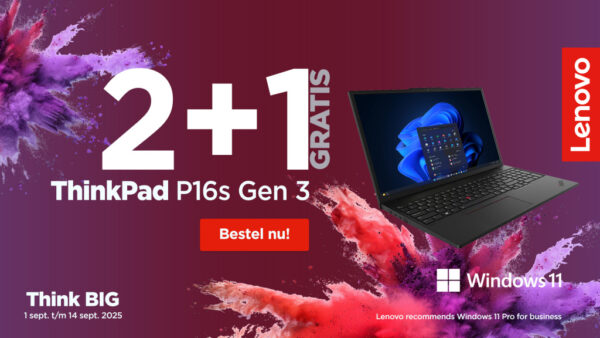 Lenovo Bundle Promo: Buy 2 get 1 for free. ThinkPad P16s Gen 3 (Intel) (3 units) Intel Core Ultra 7 155H Mobiel werkstation 40,6 - Afbeelding 2