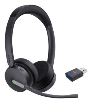 Yealink WH64 Hybrid Dual Teams Headset Draadloos Hoofdband Kantoor/callcenter Micro-USB Bluetooth Zwart