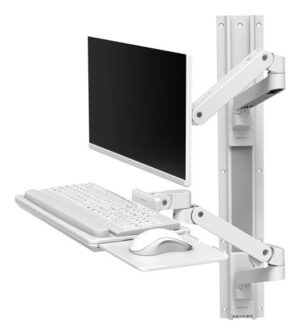 Ergotron LX Pro Series 45-696-290 flat panel bureau steun 86,4 cm (34") Muur Wit