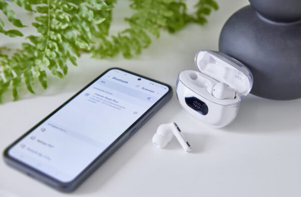 Intenso T312AE Hoofdtelefoons True Wireless Stereo (TWS) In-ear Gesprekken/Muziek/Sport/Elke dag USB Type-C Bluetooth Wit - Afbeelding 9