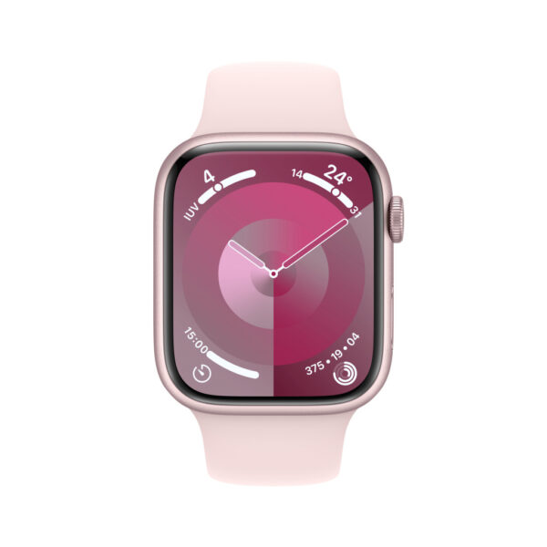 Apple Watch Series 9 45 mm Digitaal 396 x 484 Pixels Touchscreen 4G Roze Wifi GPS - Afbeelding 2
