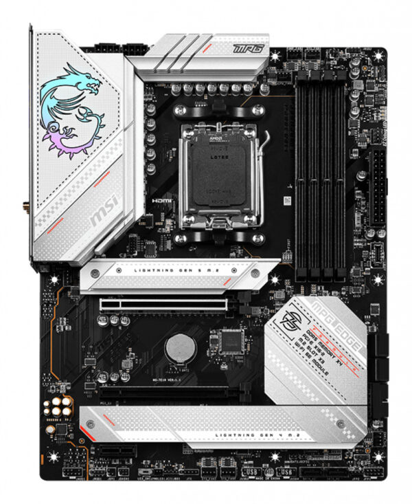 MSI MPG B650 EDGE WIFI moederbord AMD B650 Socket AM5 ATX - Afbeelding 2