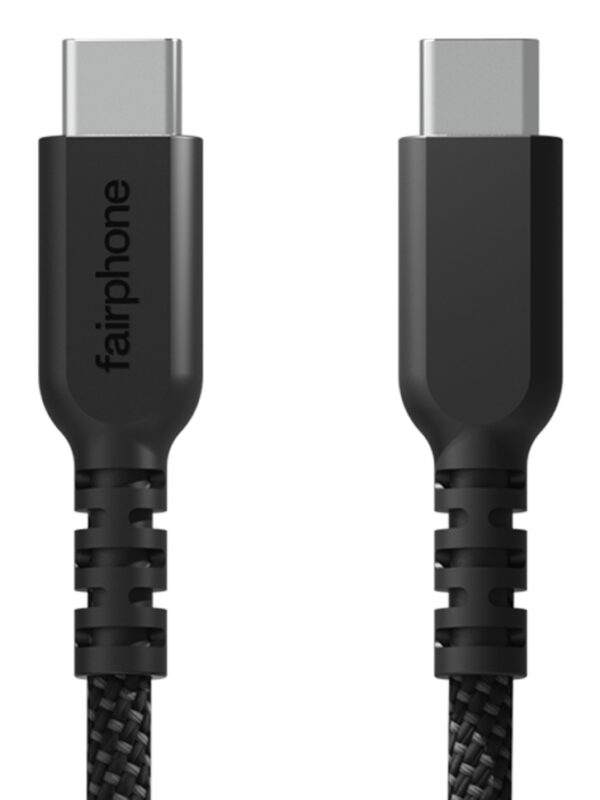 Fairphone ACCABL-2CC-WW1 USB-kabel USB 2.0 1 m USB C Zwart