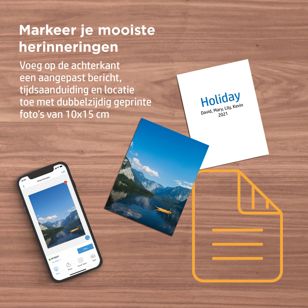 HP ENVY Inspire 7224e Draadloos All-in-One Kleur Printer, Instant Ink; Kopieerapparaat, scanner - Afbeelding 18