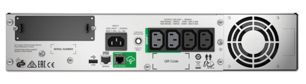 APC Smart-UPS SMT1000RMI2UC - 4x C13, USB, Rackmount 2U, SmartConnect, 1000VA - Afbeelding 3