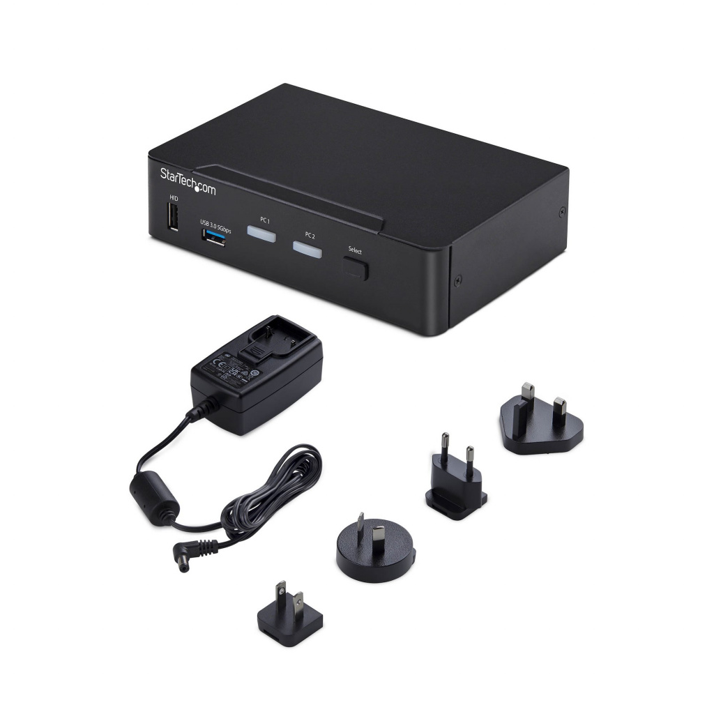 StarTech.com 2-Port DisplayPort KVM Switch, 4K 60Hz, DP 1.2, HDCP 1.4, EDID Beheer, 2-Port USB 3.0 Hub, 4x USB HID Poorten, TAA - Afbeelding 7