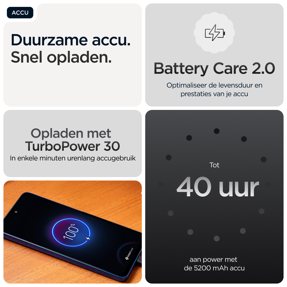 Motorola moto g56 5G 17,1 cm (6.72") Hybride Dual SIM Android 15 USB Type-C 8 GB 512 GB 5200 mAh Zwart - Afbeelding 16