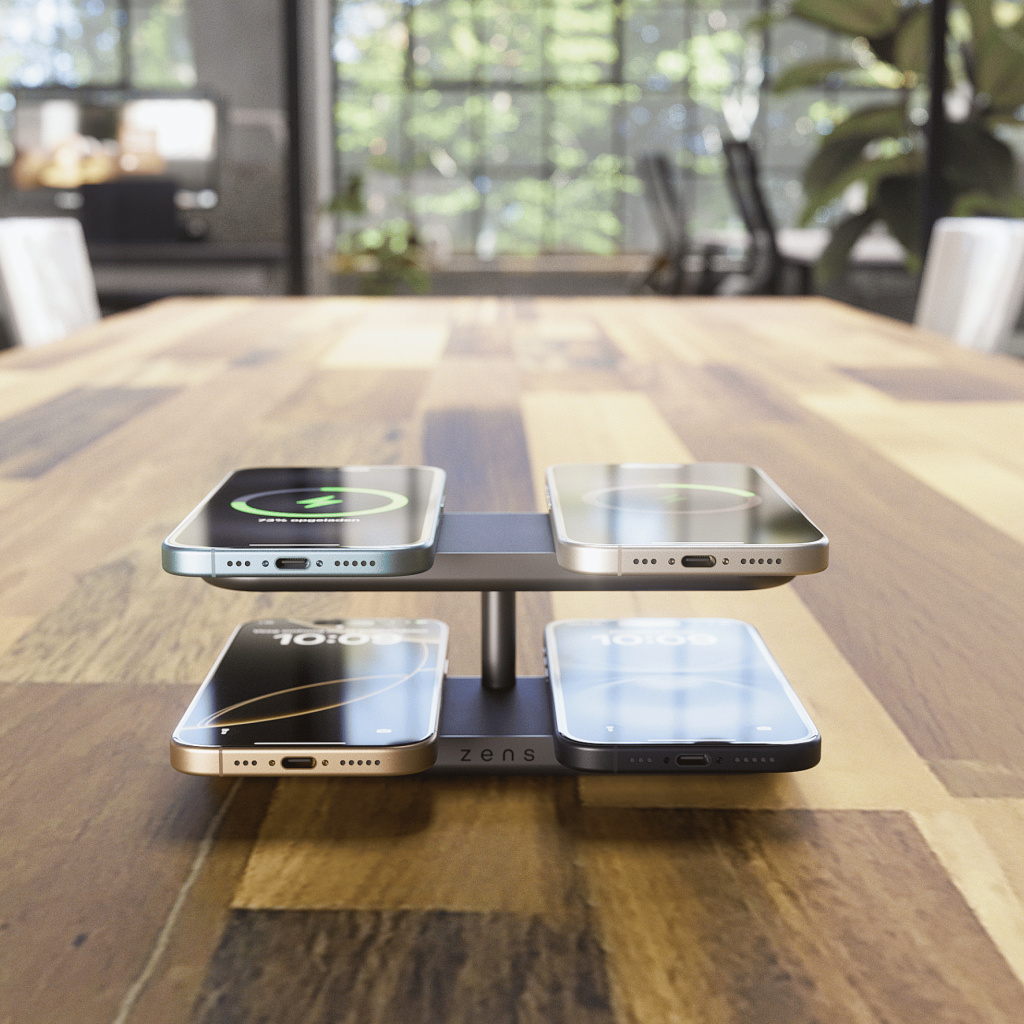 ZENS ZEQC01B/00 oplader voor mobiele apparatuur Hoofdtelefoons, Smartphone, Smartwatch Zwart AC Draadloos opladen Snel opladen B - Afbeelding 9