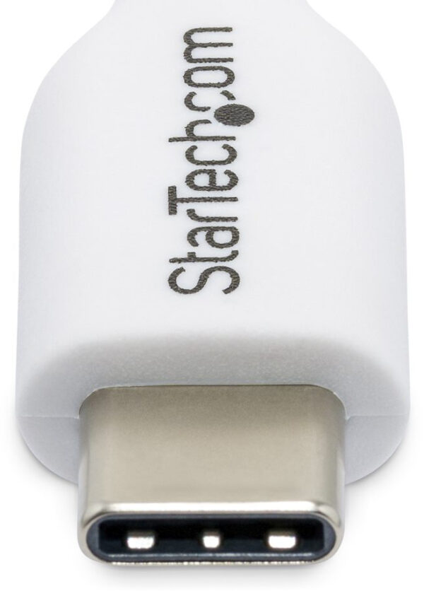 StarTech.com 2m USB-C Laadkabel, Charge & Sync, 60W (3A) PD, USB 2.0, Laptop Type C Laadkabel - Witte USB-C Oplaadkabel - Afbeelding 10