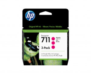 HP 711 magenta DesignJet inktcartridges, 29 ml, 3-pack