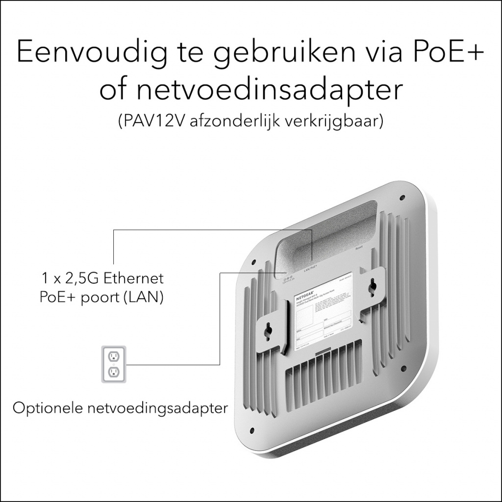 NETGEAR Insight Cloud Managed WiFi 6 AX3600 Dual Band Access Point (WAX620) - Afbeelding 12