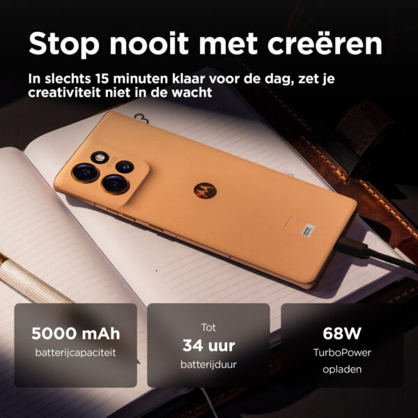 Motorola edge 50 16,9 cm (6.67") Dual SIM Android 14 5G USB Type-C 12 GB 512 GB 5000 mAh Perzik - Afbeelding 7
