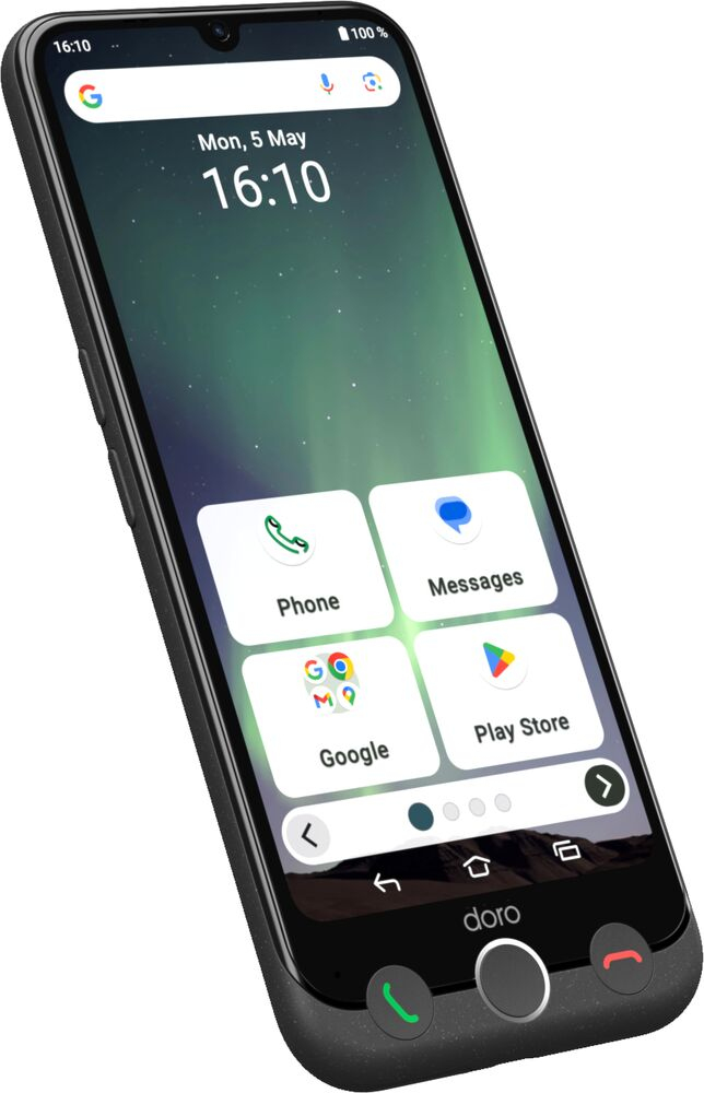 Doro Aurora A30 15,5 cm (6.1") Dual SIM Android 14 4G USB Type-C 6 GB 128 GB 5000 mAh Grafiet - Afbeelding 3