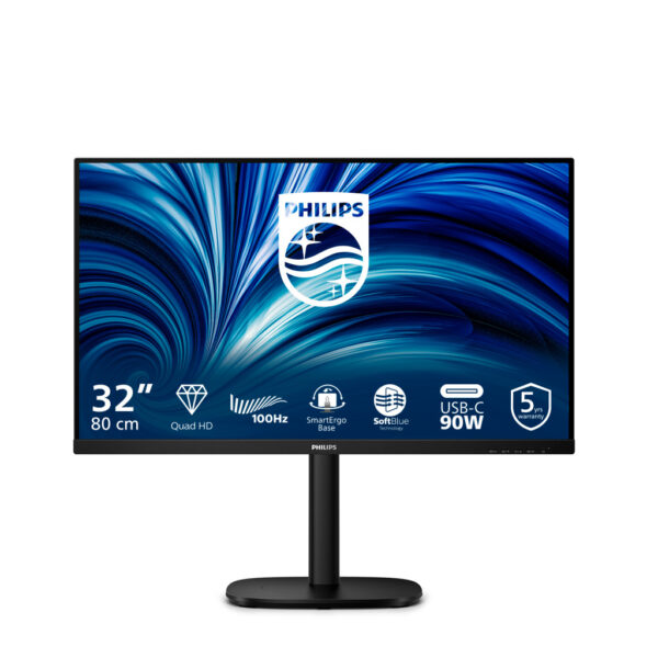 Philips 32B2U3601/00 computer monitor 80 cm (31.5") 2560 x 1440 Pixels Quad HD LCD Zwart - Afbeelding 3