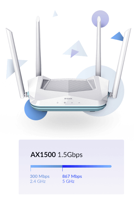 D-Link R15 EAGLE PRO AI AX1500 Smart Router - Afbeelding 8