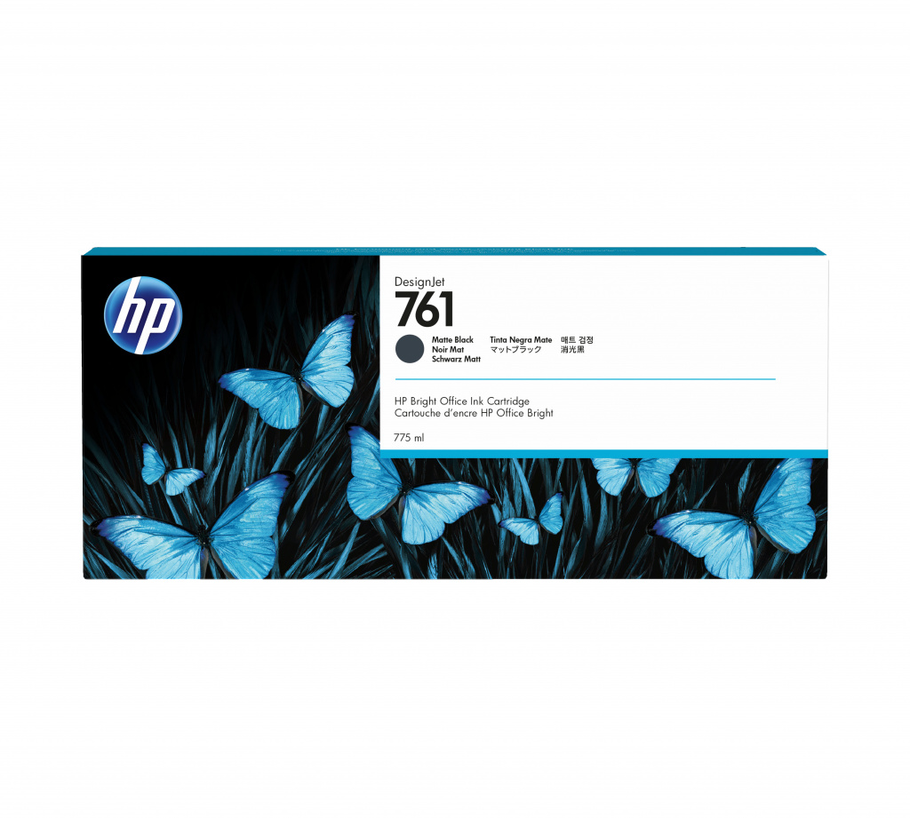 HP 761 matzwarte DesignJet inktcartridge, 775 ml