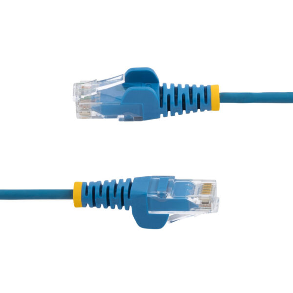 StarTech.com 15m Dunne CAT6 Ethernet Kabel, Blauw, Snagless, 100W PoE, UTP, LSZH, 28AWG Pure Koperdraad, Slim RJ45 Netwerk Patch - Afbeelding 3