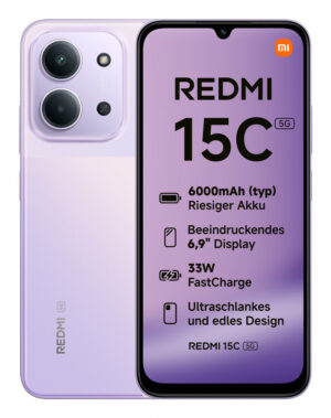 Xiaomi Redmi 15C 17,5 cm (6.9") 5G USB Type-C 4 GB 128 GB 6000 mAh Paars