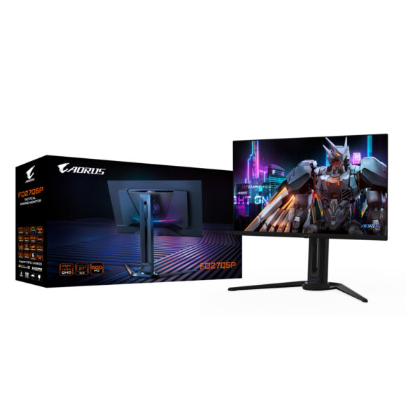 GIGABYTE AORUS FO27Q5P computer monitor 68,6 cm (27") 2560 x 1440 Pixels Quad HD QD-OLED Zwart - Afbeelding 7