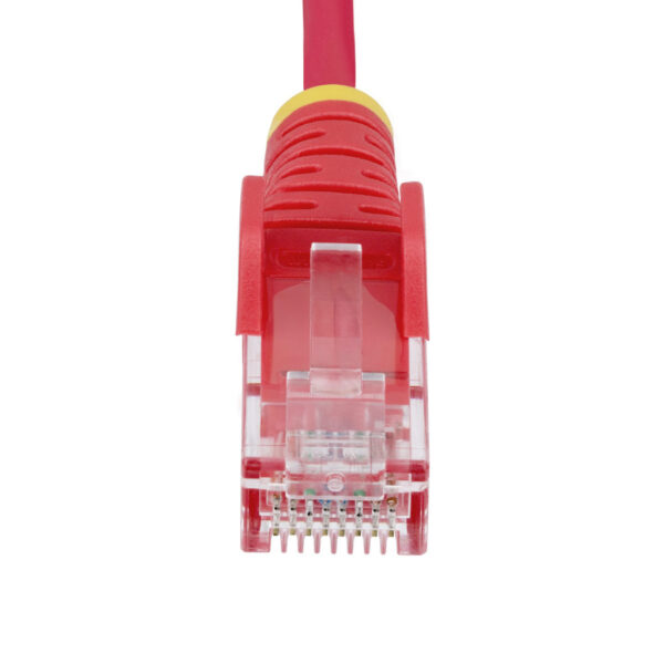 StarTech.com 10m Dunne CAT6 Ethernet Kabel, Rood, Snagless, 100W PoE, UTP, LSZH, 28AWG Pure Koperdraad, Slim RJ45 Netwerk Patchk - Afbeelding 4