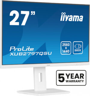 iiyama ProLite XUB2797QSU-W2 computer monitor 68,6 cm (27") 2560 x 1440 Pixels Quad HD LED Wit