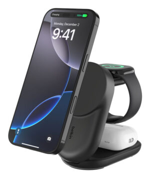 Belkin Qi2 Fitness tracker, Hoofdtelefoons, Smartphone, Smartwatch Zwart USB Draadloos opladen Snel opladen Binnen