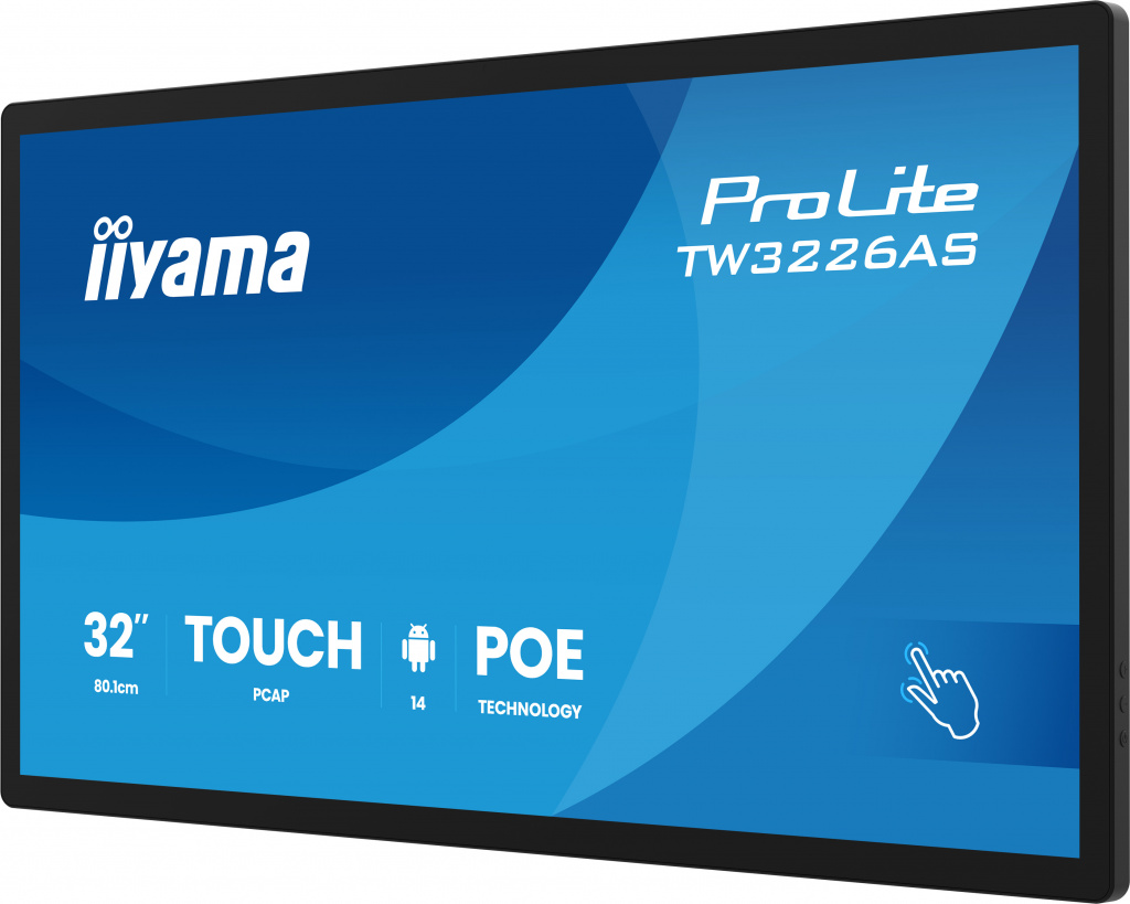 iiyama TW3226AS-B3P beeldkrant Interactief flatscreen 80 cm (31.5") LED Wifi 500 cd/m² Full HD Zwart Touchscreen Type processor - Afbeelding 3