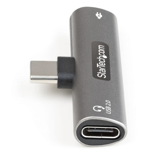 StarTech.com USB-C Audio & Oplaadadapter - USB-C Audio Adapter met USB-C Koptelefoon/Headset Poort en 60W USB Type-C Power Deliv - Afbeelding 6