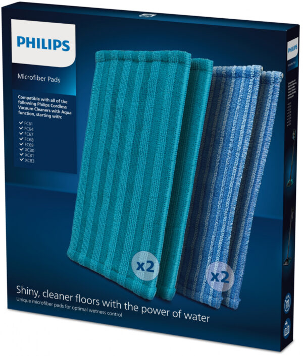 Philips Rechargeable Stick Accessory XV1700/01 Microvezelpads