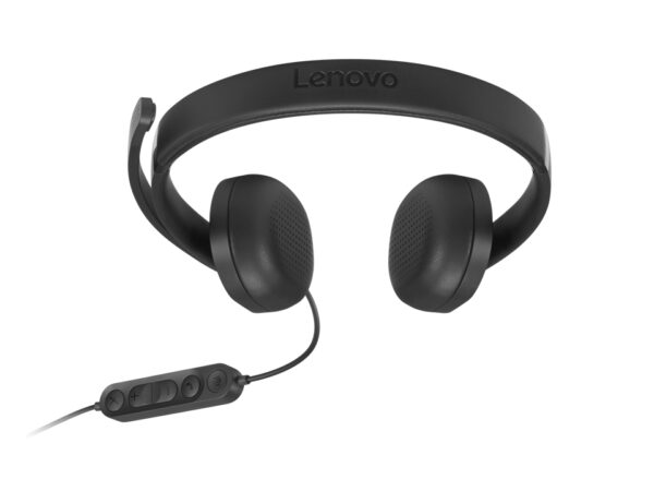 Lenovo VoIP Headset 5000 Bedraad Hoofdband Kantoor/callcenter USB Type-C Zwart - Afbeelding 4
