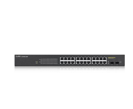 Zyxel GS1900-24HP Managed Gigabit Ethernet (10/100/1000) 1U Zwart - Afbeelding 2