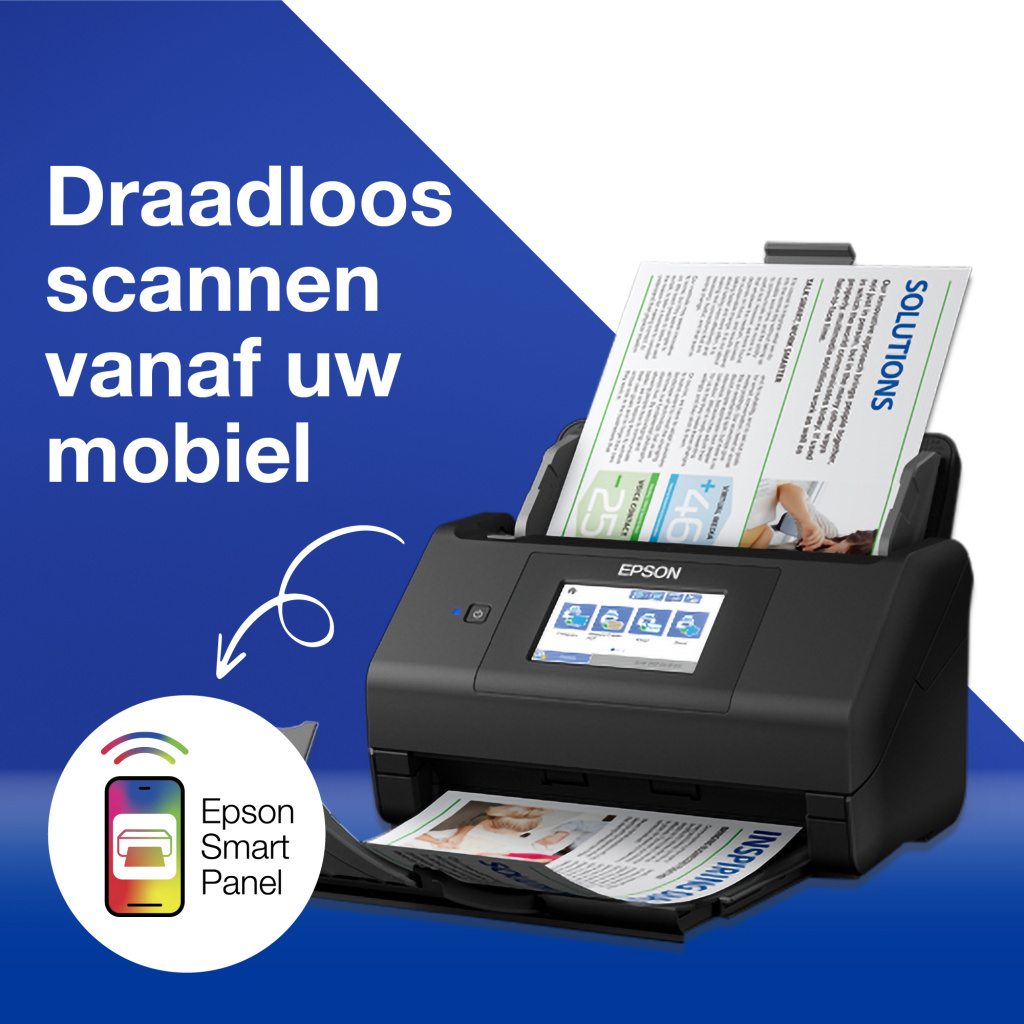 Epson WorkForce ES-580W, A4 automatische duplexscanner met Wi-Fi en gebruiksvriendelijk touchscreen - Afbeelding 25
