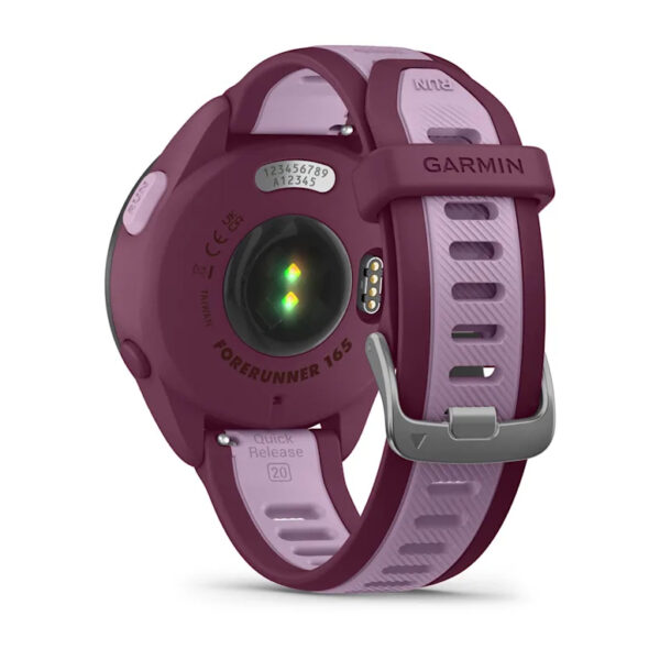 Garmin Forerunner 165 Music 3,05 cm (1.2") AMOLED 43 mm Digitaal 390 x 390 Pixels Touchscreen Paars GPS - Afbeelding 6