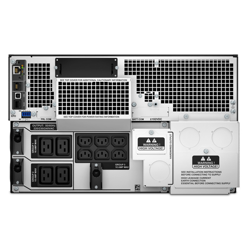 APC Smart-UPS On-Line SRT10KRMXLI - 10kW/VA, 6x C13 + 4x C19 + hardwire 1 fase uitgang, rackmountable, Embedded NMC - Afbeelding 2