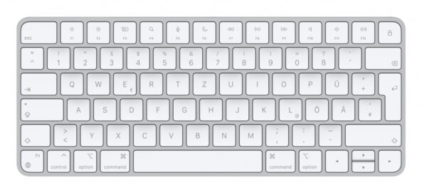 Apple Magic toetsenbord Universeel USB + Bluetooth Duits Aluminium, Wit - Afbeelding 6