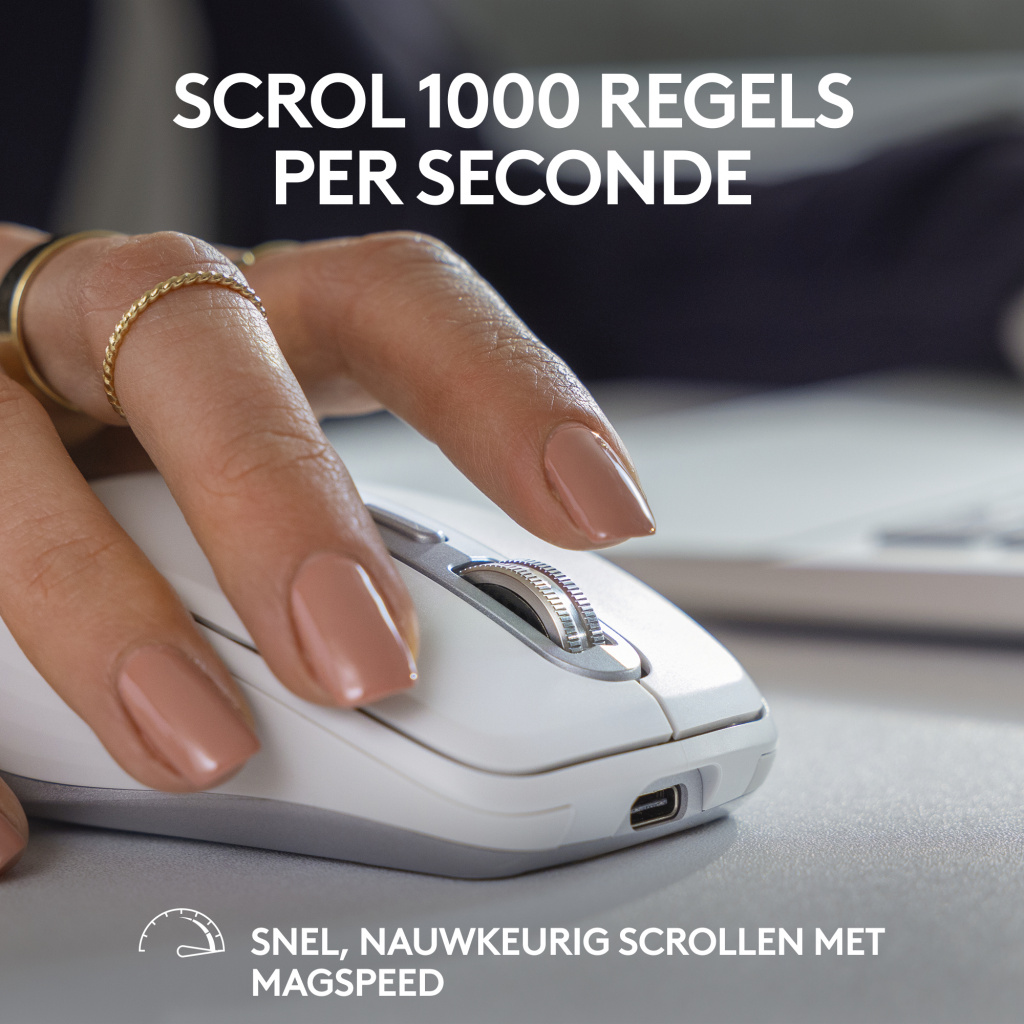 Logitech 910-006930 muis Kantoor Rechtshandig RF-draadloos + Bluetooth Laser 8000 DPI - Afbeelding 4