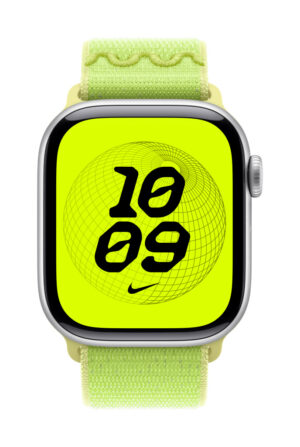 Apple Nike Sport Loop Band Lichtgroen Nylon, Gerecycled polyester, Spandex