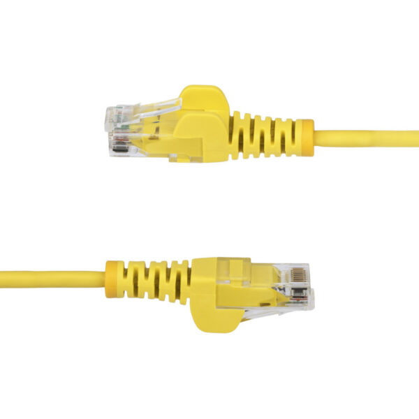 StarTech.com 10m Dunne CAT6 Ethernet Kabel, Geel, Snagless, 100W PoE, UTP, LSZH, 28AWG Pure Koperdraad, Slim RJ45 Netwerk Patchk - Afbeelding 3